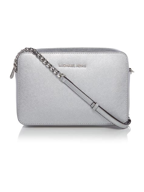 silver michael kors raspberry crossbody bag|Michael Kors Crossbody wallet bag.